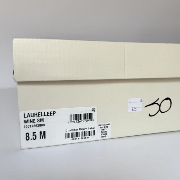 Style & Co Boots Womens Size 8.5 Wine Laurellee Lace Up Zip Ankle Block Heel - Picture 10 of 11